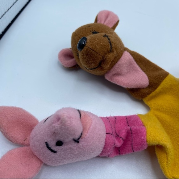 Disney Winnie The Pooh Hand Puppet Plush Tigger Roo Piglet Eeyore Vintage Rare - Picture 5 of 8